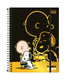 imagem principal do produto Planner Espiral 17,7 x 24 cm Snoopy 2027