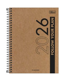 imagem principal do produto Planner Espiral Kraftwork 17,7 x 24 cm 2026