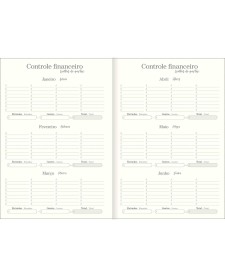 imagem de detalhe produto Planner Grampeado 14,0 x 20,0 cm Vanilla 90 G 2027