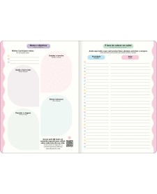 imagem de detalhe produto Planner Grampeado 17,8 x 25,4 cm Happy 90G 2027