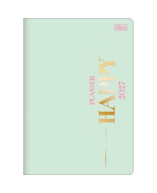 imagem principal do produto Planner Grampeado 17,8 x 25,4 cm Happy 90G 2027