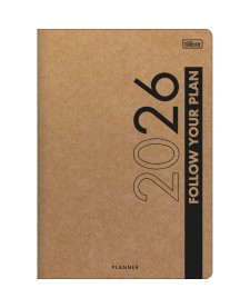 imagem principal do produto Planner Grampeado 17,8 x 25,4 cm Kraftwork 90 G 2026