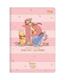 imagem principal do produto Planner Grampeado 17,8 x 25,4 cm Pooh 90 G 2027