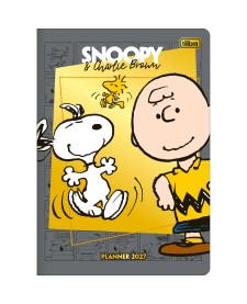 imagem principal do produto Planner Grampeado 17,8 x 25,4 cm Snoopy 90 G 2027