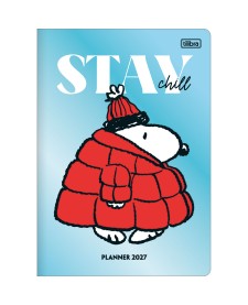 imagem principal do produto Planner Grampeado 17,8 x 25,4 cm Snoopy 90 G 2027