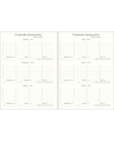 imagem de detalhe produto Planner Grampeado 20,0 x 27,5 cm Vanilla 90 G 2027