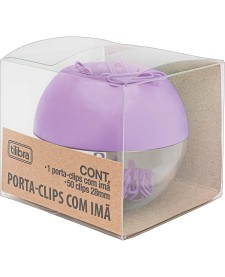 imagem principal do produto Porta Clips Magnético Lilás