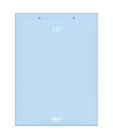 imagem de detalhe produto Prancheta A4 Zip - Azul-Claro