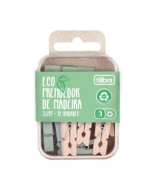 imagem principal do produto Prendedor De Madeira Eco 35mm - 12 Unidades