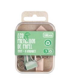 imagem principal do produto Prendedor De Papel Eco 19mm - 8 Unidades