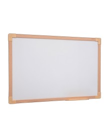 imagem principal do produto Quadro Branco UV Moldura Madeira 90x60cm