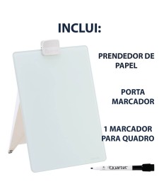 imagem de detalhe produto Quadro Branco Vidro Multitarefas
