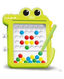 imagem de detalhe produto Quadro de Desenho Magnético Jacaré 14cm x 17cm