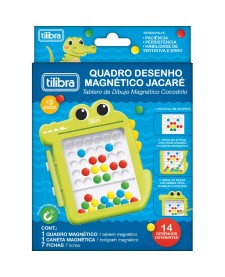 imagem principal do produto Quadro de Desenho Magnético Jacaré 14cm x 17cm