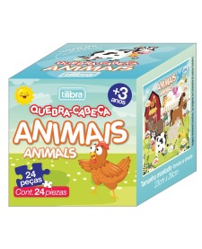 imagem de detalhe produto Quebra-Cabeça 24 Peças Pedagógico - Corpo Humano, Animais e Emoções