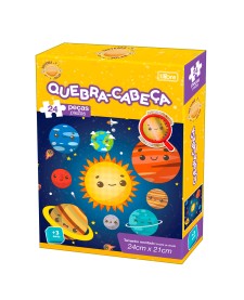 imagem principal do produto Quebra-Cabeça Caixa Individual 24 Peças Sistema Solar