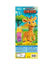 imagem de detalhe produto Quebra-Cabeça Madeira Girafa