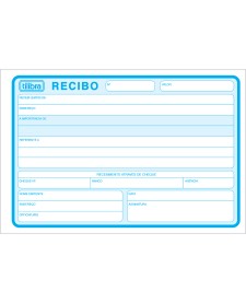 imagem principal do produto Recibo Comercial Sem Canhoto Grande 50 Folhas