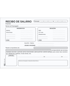imagem principal do produto Recibo De Salário - 100 Folhas
