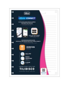 imagem principal do produto Refil Connect Feminino para Tilidisco Universitário 50 Folhas