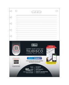 imagem principal do produto Refil Connect para Tilidisco Universitário 50 Folhas