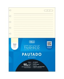 imagem principal do produto Refil Creme para Tilidisco Universitário 50 Folhas