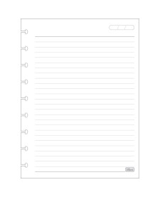 imagem de detalhe produto Refil para Tilidisco Colegial Pautado 80 Folhas