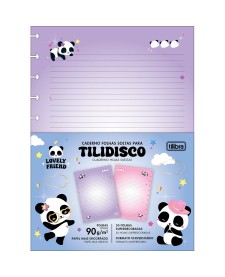 imagem principal do produto Refil para Tilidisco Universitário Lovely Friend 50 Folhas
