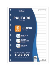 imagem principal do produto Refil para Tilidisco Universitário Pautado 80 Folhas