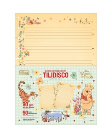 imagem principal do produto Refil para Tilidisco Universitário Pooh 50 Folhas 90 Gramas