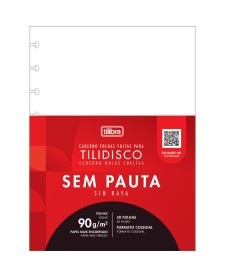 imagem principal do produto Refil sem Pauta para Tilidisco Colegial 50 Folhas 90 Gramas