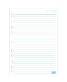 imagem de detalhe produto Refil Tiliflex com Furação Universal para Caderno Argolado Universitário 96 Folhas Soltas