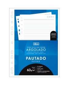 imagem principal do produto Refil Tiliflex com Furação Universal para Caderno Argolado Universitário 96 Folhas Soltas