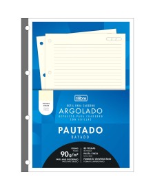 imagem principal do produto Refil Tiliflex Creme para Caderno Argolado Universitário 80 Folhas