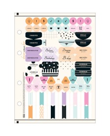 imagem de detalhe produto Refil Tiliflex para Caderno Argolado Cartonado Colegial West Village 80 Folhas