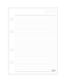 imagem de detalhe produto Refil Tiliflex para Caderno Argolado Colegial 80 Folhas 90 Gramas