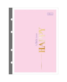 imagem principal do produto Refil Tiliflex para Caderno Argolado Colegial Happy 80 Folhas