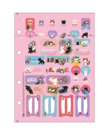 imagem de detalhe produto Refil Tiliflex para Caderno Argolado Colegial Purrfect Cats 80 Folhas