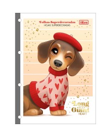 imagem principal do produto Refil Tiliflex para Caderno Argolado Universitário Brownie 80 Folhas