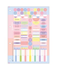 imagem de detalhe produto Refil Tiliflex para Caderno Argolado Universitário Happy 80 Folhas