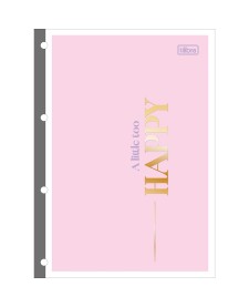 imagem principal do produto Refil Tiliflex para Caderno Argolado Universitário Happy 80 Folhas