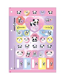 imagem de detalhe produto Refil Tiliflex para Caderno Argolado Universitário Lovely Friend 80 Folhas