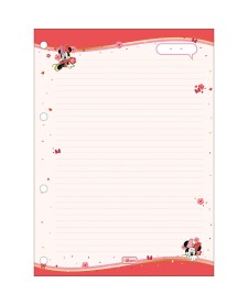 imagem de detalhe produto Refil Tiliflex para Caderno Argolado Universitário Minnie 80 Folhas