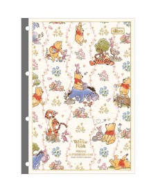 imagem principal do produto Refil Tiliflex para Caderno Argolado Universitário Pooh 80 Folhas