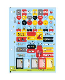 imagem de detalhe produto Refil Tiliflex para Caderno Argolado Universitário Snoopy 80 Folhas