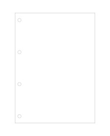 imagem de detalhe produto Refil Tiliflex sem Pauta para Caderno Argolado Universitário 80 Folhas