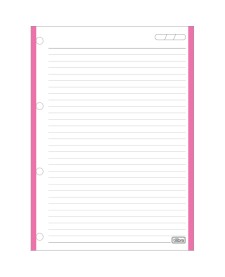 imagem de detalhe produto Refil Tiliflex Tarjado Lumi para Caderno Argolado Universitário 96 Folhas