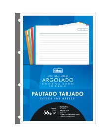 imagem principal do produto Refil Tiliflex Tarjado para Caderno Argolado Universitário 96 Folhas