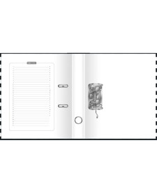 imagem de detalhe produto Registrador AZ Ofício LL Decorado Desmontado