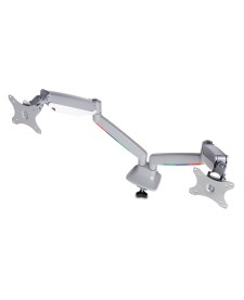 imagem principal do produto Suporte de Mesa Ergonômico Ajustável para 2 Monitores